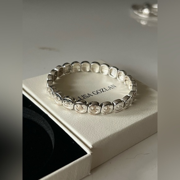Lisa Gozlan Silver Smiley Bracelet - Picture 4 of 6